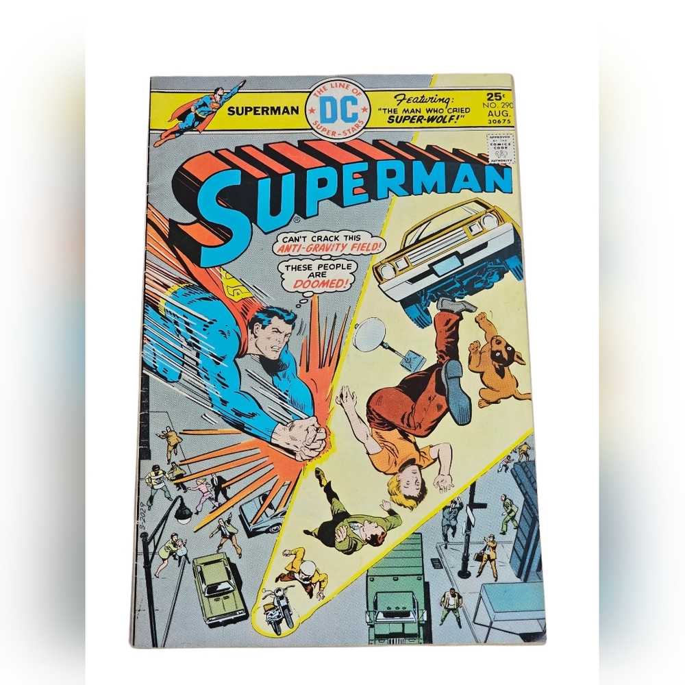 Superman #290 DC Comics August 1975 The Man Who Cried Super-Wolf Bronze Age Book
